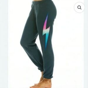 Aviator Nation Blue Bolt Sweatpants Small